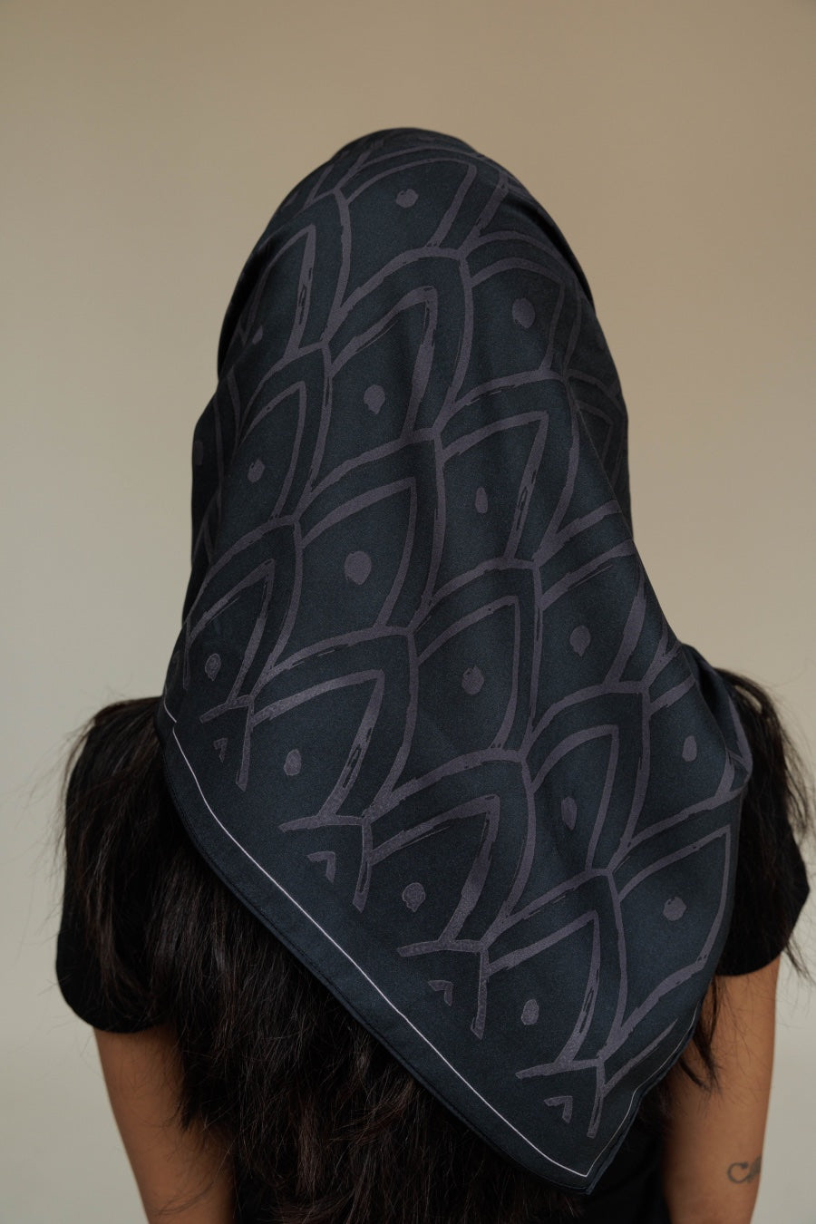 Satin Head Scarf in Cove