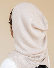 Satin Lined Balaclava in Cream
