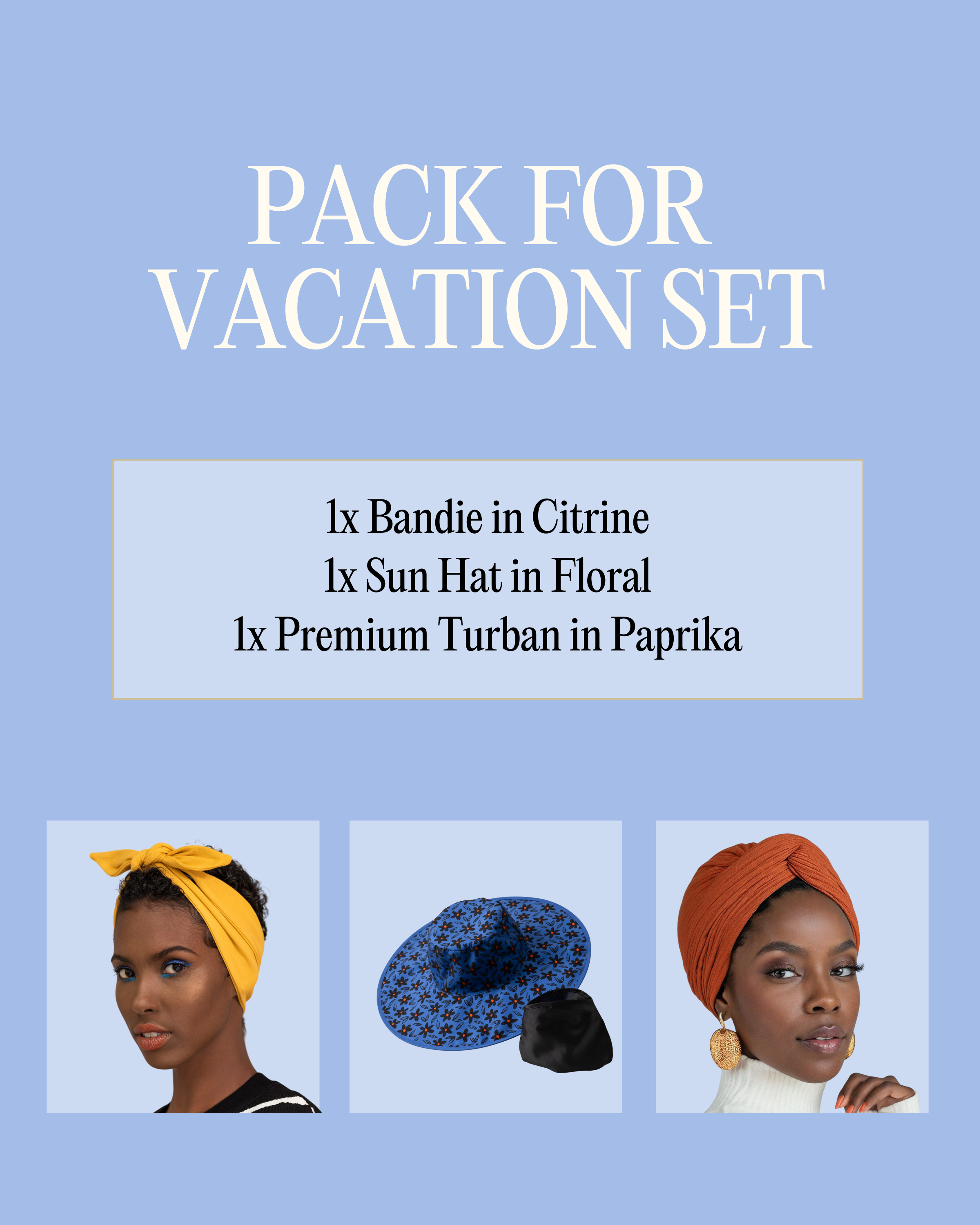 Pack for Vacation Set