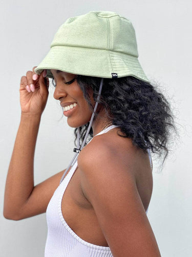 The Wrap Life WL Bucket Hat in Sage Green Hat