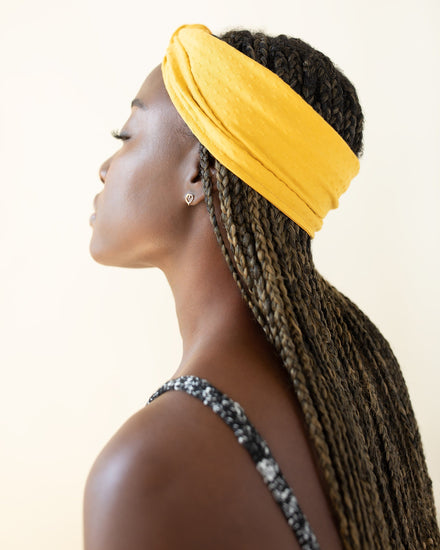The Wrap Life Dainty Satin Lined Bandie in Golden Yellow Bandie