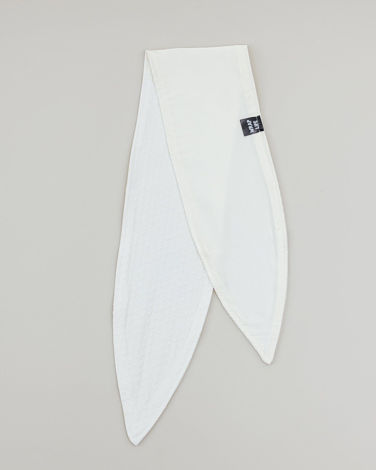 The Wrap Life Dainty Satin Lined Bandie in Tusk White Bandie