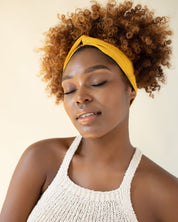 The Wrap Life Dainty Turbanette in Golden Yellow Turbanette