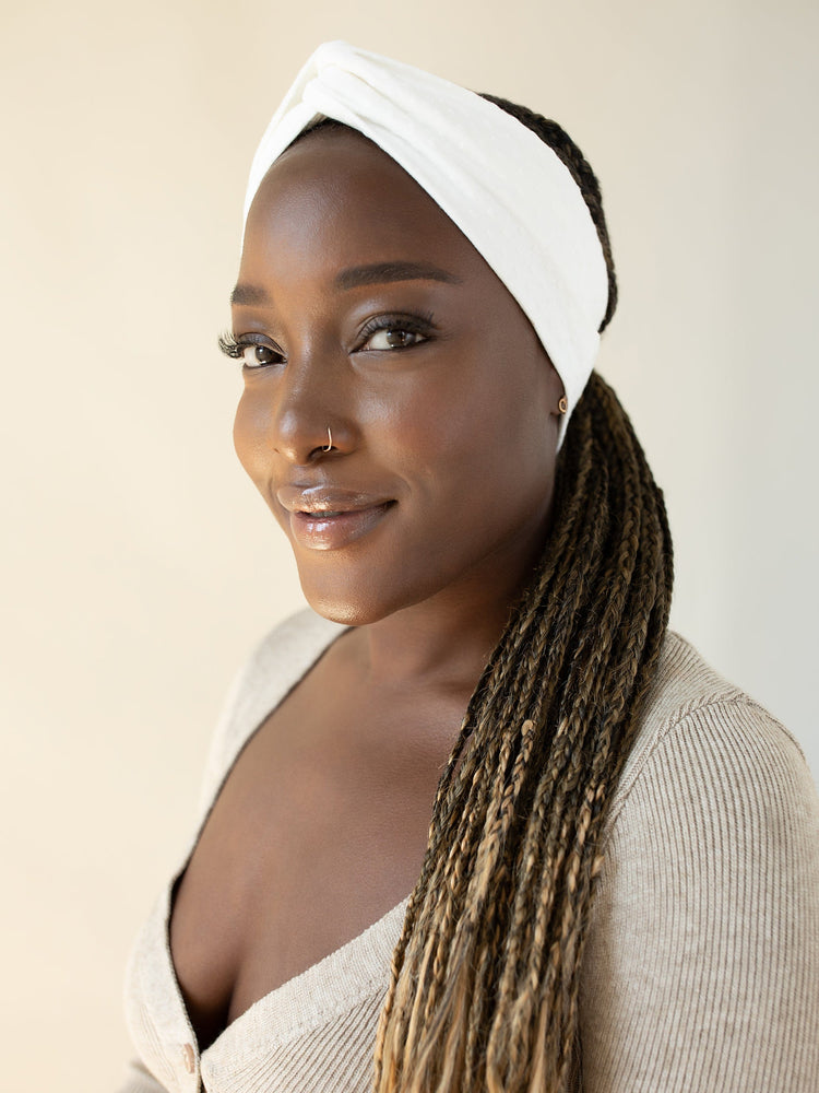 Dainty Turbanette in Tusk