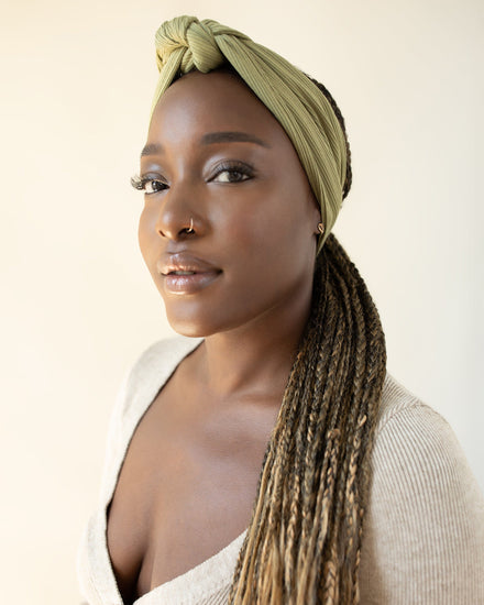 The Wrap Life Harvest Ribbed Bandie in Fern Green Bandie