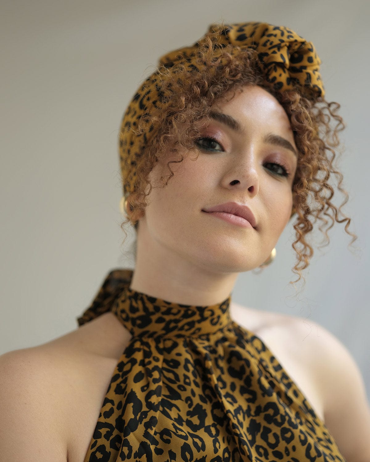 The Wrap Life Leopard Head Wrap in Umber Brown Head Wrap