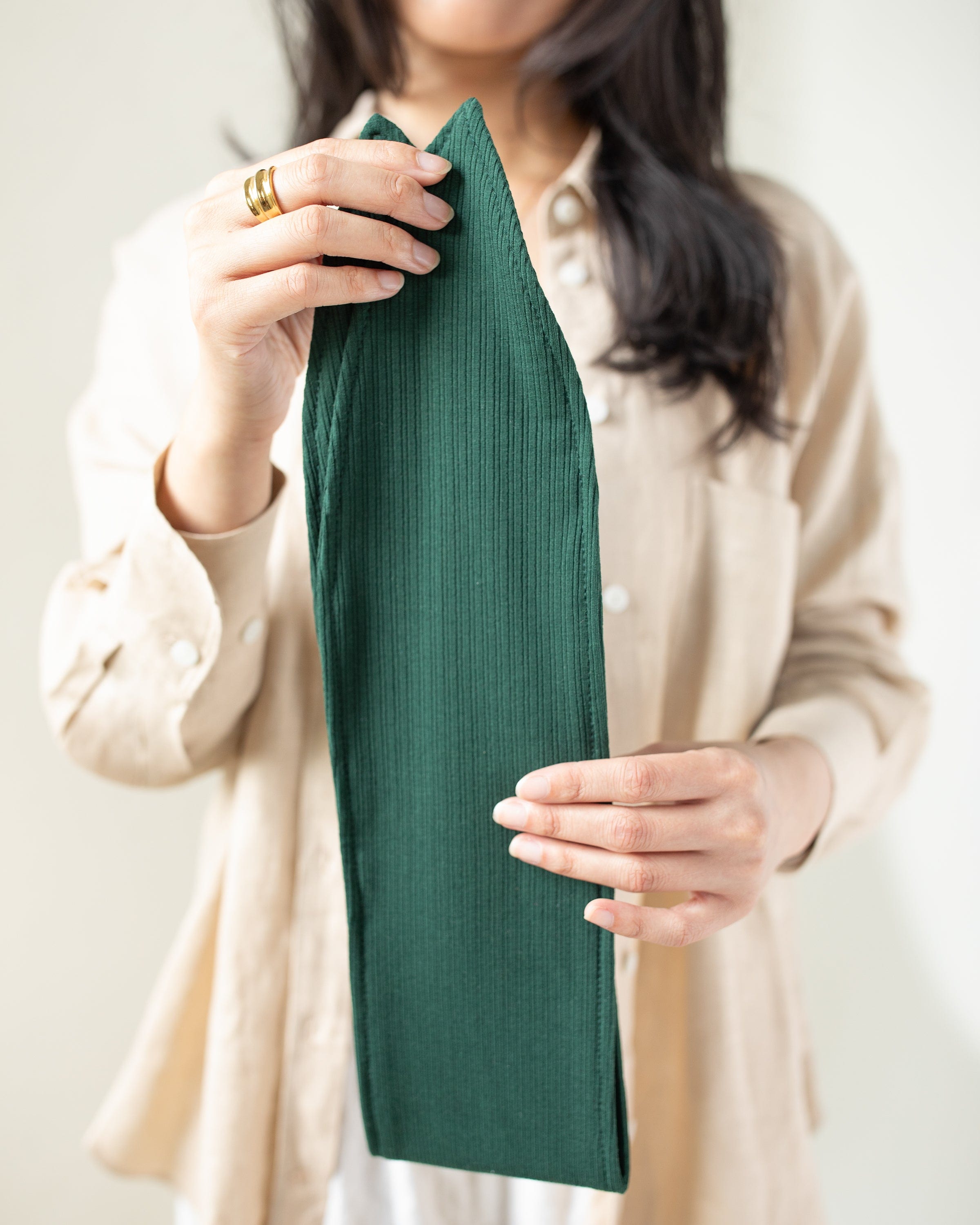 The Wrap Life Ribbed Bandie in Eden Green Bandie