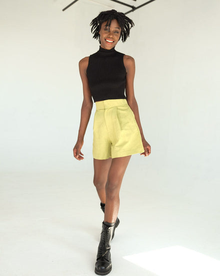 The Wrap Life Ribbed Bandie in Jet Black Black Bandie