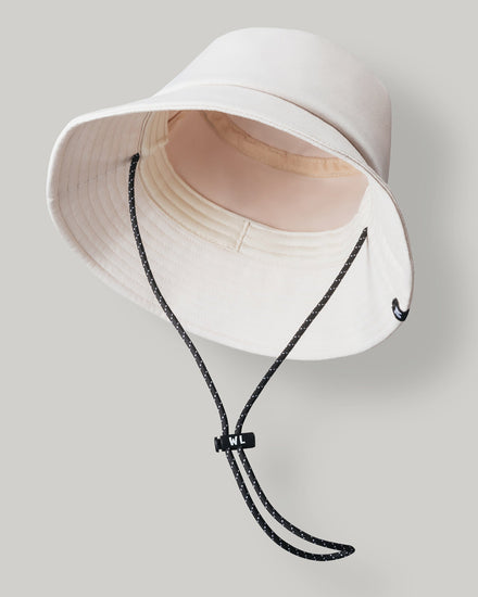The Wrap Life Solid Bucket Hat in Tusk Beige Hat