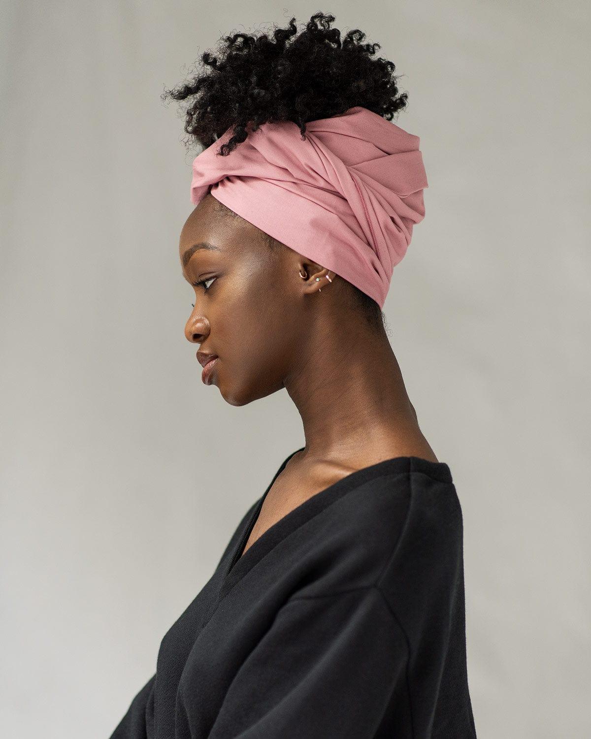 The Wrap Life Standard Head Wrap in Rose Pink Head Wrap