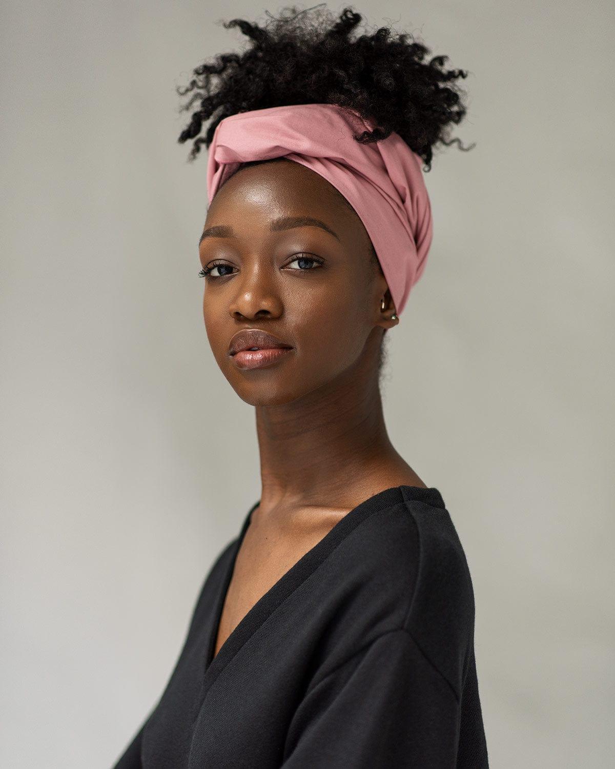 The Wrap Life Standard Head Wrap in Rose Pink Head Wrap