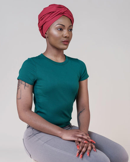 The Wrap Life Standard Head Wrap in Sienna Red Head Wrap